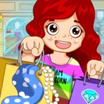 mini town kids shopping stores android application logo